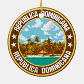 Dominicaanse Republiek Keramisch Ornament (Achterkant)
