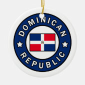 Dominicaanse Republiek Keramisch Ornament (Voorkant)