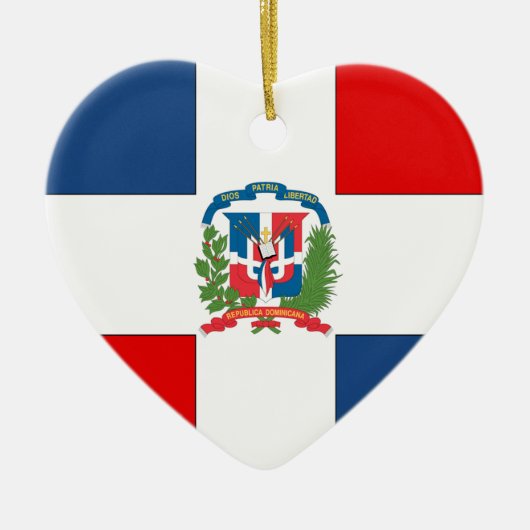 Dominicaanse Republiek Keramisch Ornament (Voorkant)