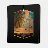 Dominicaanse Republiek Keramisch Ornament (Links)