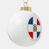 Dominicaanse Republiek Keramische Bal Ornament (Links)