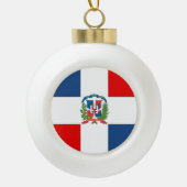 Dominicaanse Republiek Keramische Bal Ornament (Voorkant)