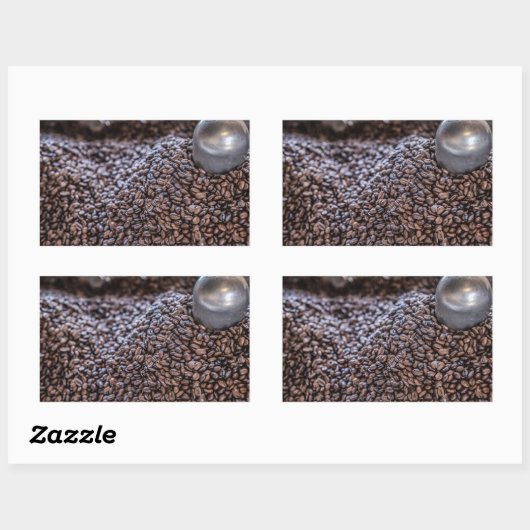 Dominicaanse Republiek Koffieboon Rechthoekige Sticker (Vel)