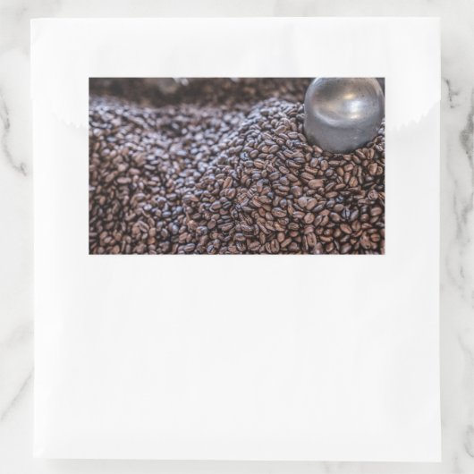 Dominicaanse Republiek Koffieboon Rechthoekige Sticker (Tas)