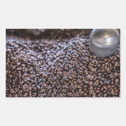 Dominicaanse Republiek Koffieboon Rechthoekige Sticker (Voorkant)