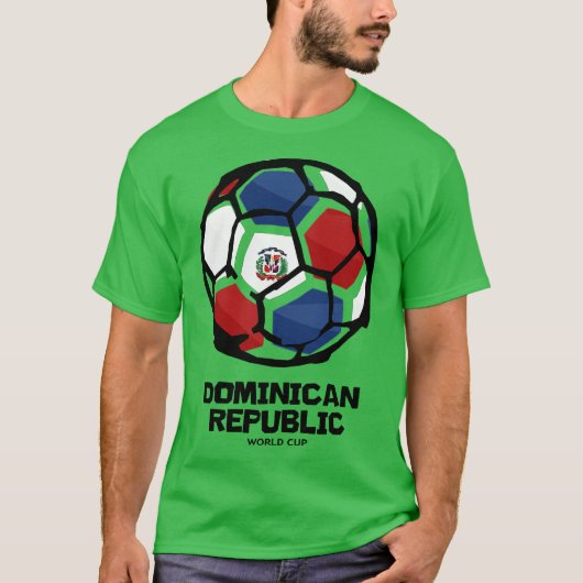 Dominicaanse Republiek Land Vlag T-shirt (Voorkant)