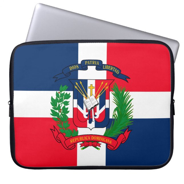 Dominicaanse Republiek Laptop Sleeve (Voorkant)
