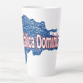 Dominicaanse Republiek Latte Mok (Voorkant)