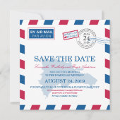 Dominicaanse Republiek Luchtpost Huwelijk Save The Kaart (Voorkant)