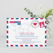 Dominicaanse Republiek Luchtpost Post Huwelijk Kaart (Staand voorkant)