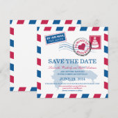 Dominicaanse Republiek Luchtpost Trouw Save The Da Date (Voorkant / Achterkant)