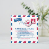 Dominicaanse Republiek Luchtpost Trouw Save The Da Date (Staand voorkant)