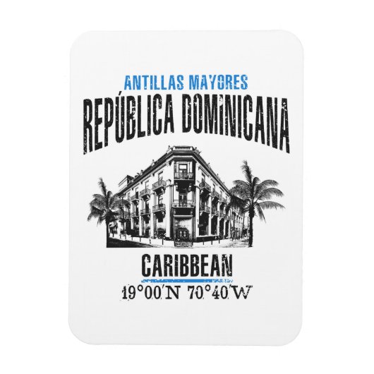 Dominicaanse Republiek Magneet (Verticaal)