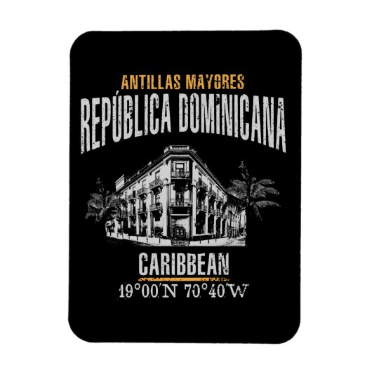 Dominicaanse Republiek Magneet (Verticaal)