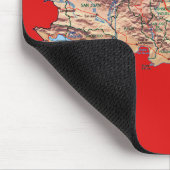 Dominicaanse Republiek Map Mousepad Muismat (Hoek)