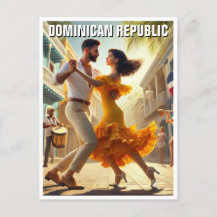 Dominicaanse Republiek Merengue Dancers Briefkaart
