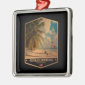 Dominicaanse Republiek Metalen Ornament (Links)