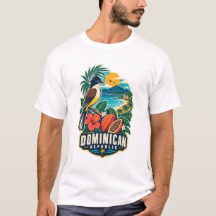 Dominicaanse Republiek Midden-Eeuws Caribisch T-Sh T-shirt