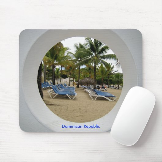 Dominicaanse Republiek Mousepad Muismat (Met muis)