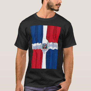 Dominicaanse Republiek Nationale Pride DR-vlag Ver T-shirt