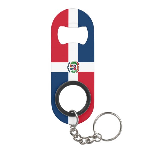 Dominicaanse Republiek Nationale Pride Patriottisc Mini Flessenopener (Achterkant)