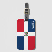 Dominicaanse Republiek Nationale vlag Patriottisch Bagagelabel (Voorkant (verticaal))