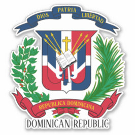 Dominicaanse Republiek Nationale wapenschild Sticker