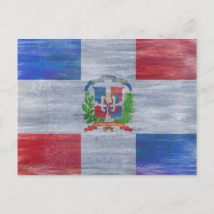 Dominicaanse Republiek — noodlijdende vlag Briefkaart