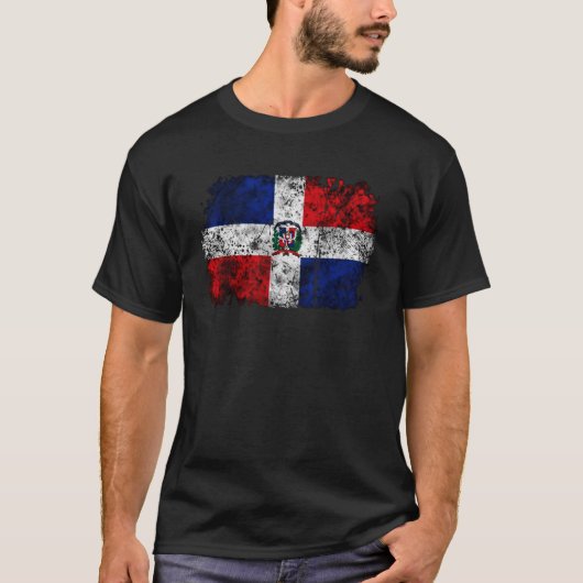 Dominicaanse Republiek Orgullo Pride Republica Dom T-shirt (Voorkant)
