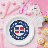 Dominicaanse Republiek Papieren Bordje (Feest)