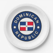 Dominicaanse Republiek Papieren Bordje (Voorkant)