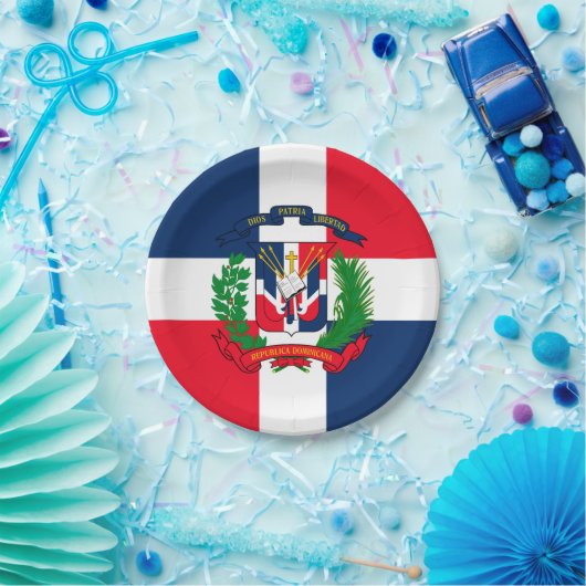 Dominicaanse Republiek Papieren Bordje (Feest)