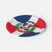 Dominicaanse Republiek Papieren Bordje (Gekanteld)