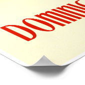 Dominicaanse Republiek Poster  (Hoek)