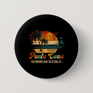 Dominicaanse Republiek Punta Cana Vakantie 2025 Ma Ronde Button 5,7 Cm