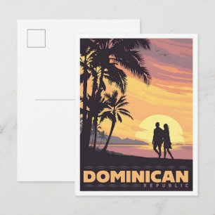 Dominicaanse Republiek Reis Oude Stijl Briefkaart