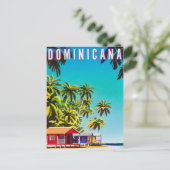 Dominicaanse Republiek Reisposter Postkaart (Staand voorkant)