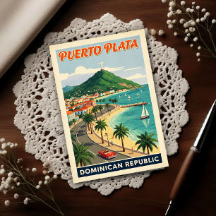 Dominicaanse Republiek: reizen in de jaren 60 Briefkaart