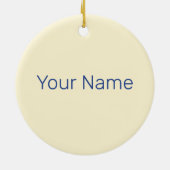 Dominicaanse Republiek Retro Caribbean Parrot Keramisch Ornament (Achterkant)