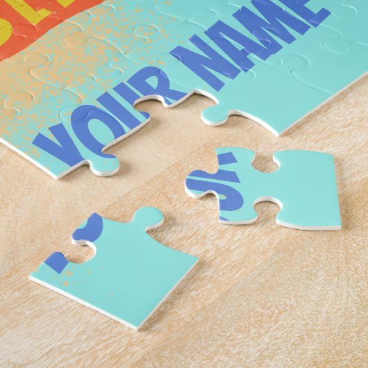 Dominicaanse Republiek Retro Caribbean Parrot Legpuzzel (Zijkant)