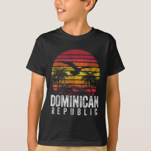 Dominicaanse Republiek  Retro Island Mannen Vrouwe T-shirt