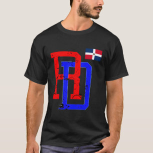 Dominicaanse Republiek Rode Vlag Pride-Dominicaans T-shirt