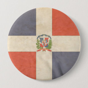 DOMINICAANSE REPUBLIEK RONDE BUTTON 4,0 CM