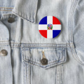 Dominicaanse Republiek Ronde Button 5,7 Cm (In situ)