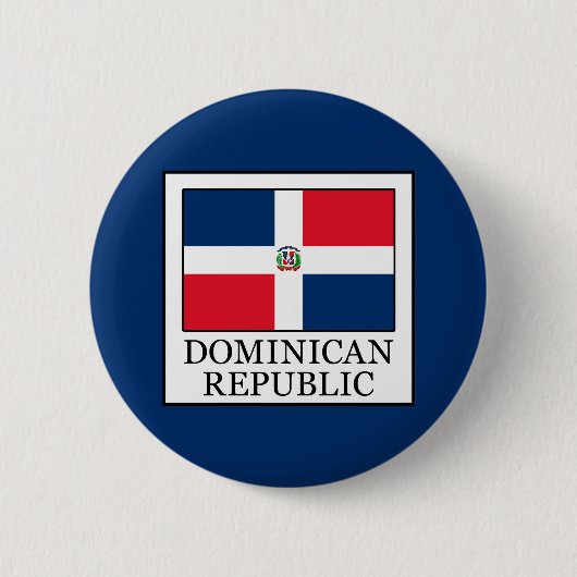 Dominicaanse Republiek Ronde Button 5,7 Cm (Voorkant)