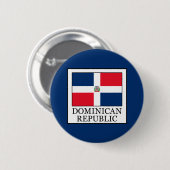 Dominicaanse Republiek Ronde Button 5,7 Cm (Voorkant /achterkant)