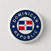 Dominicaanse Republiek Ronde Button 5,7 Cm (Voorkant)