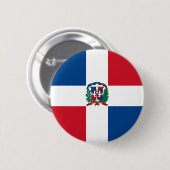 dominicaanse republiek ronde button 5,7 cm (Voorkant /achterkant)