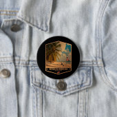 Dominicaanse Republiek Ronde Button 7,6 Cm (In situ)