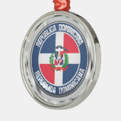Dominicaanse Republiek Ronde Emblem Metalen Ornament (Links)